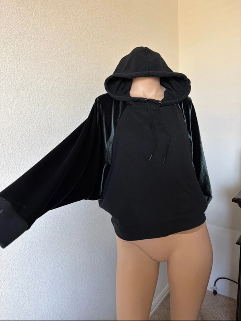Victorias Secret Sport Hooded Sweater with Velvet Accent Small